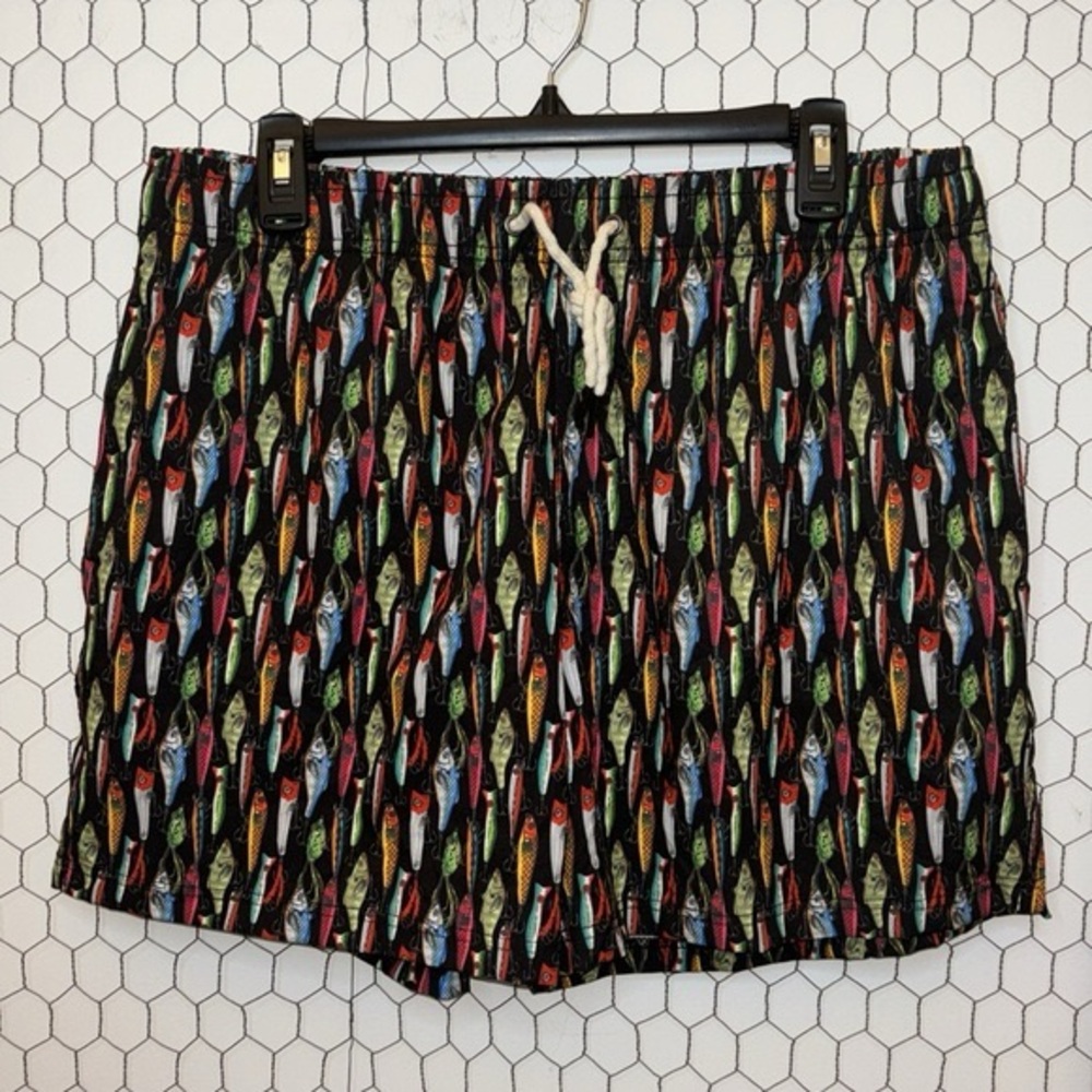 Two Left Feet Lure Me Away Swim Trunks
Size Small